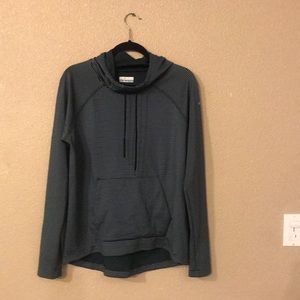 Columbia Striped Cowl Neck Hoodie